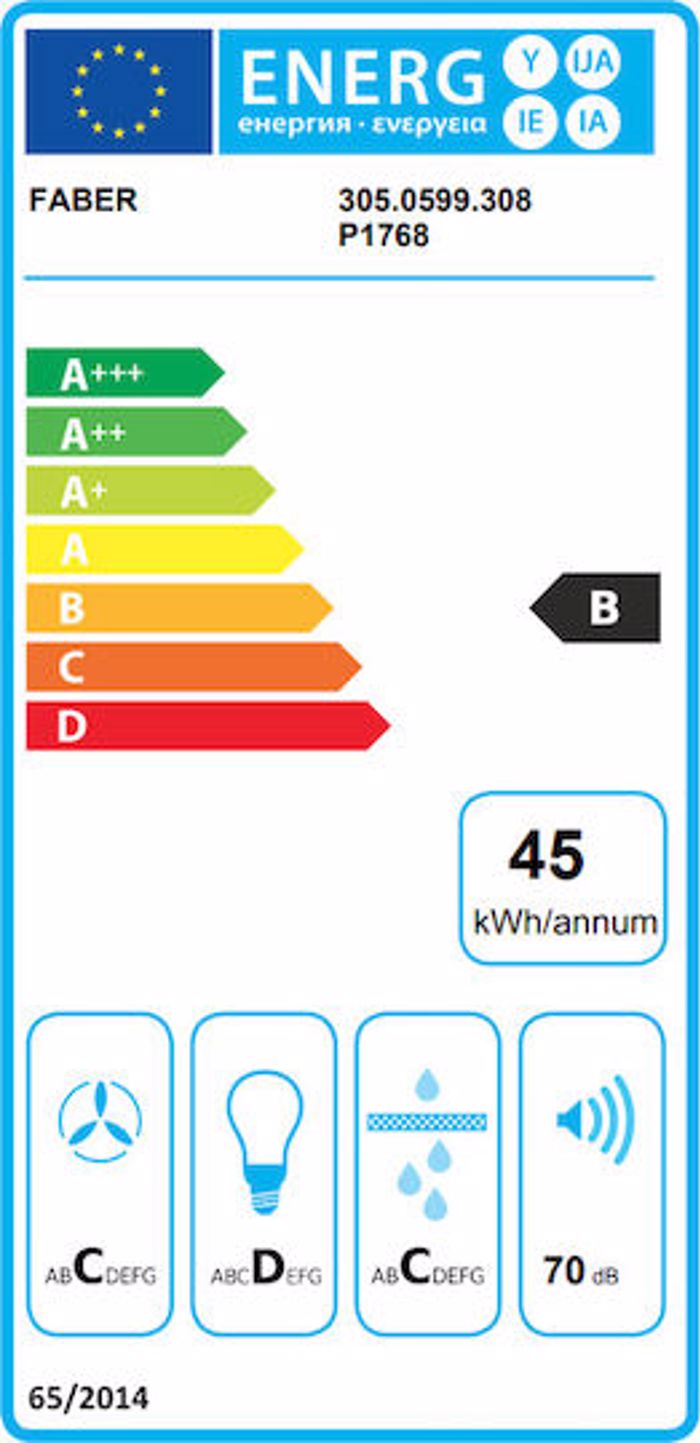 Mixanismos Aporrofisis Faber Inka Smart HC X A70 Stainless Steel 70 cm B